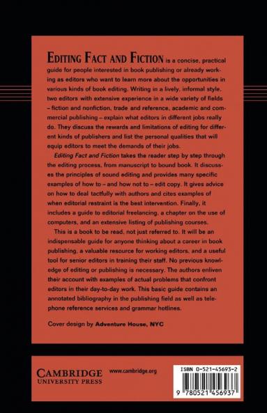 Editing Fact and Fiction