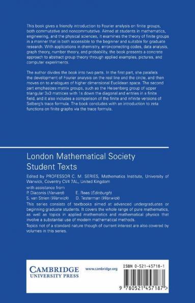 Fourier Analysis on Finite Groups and Applications