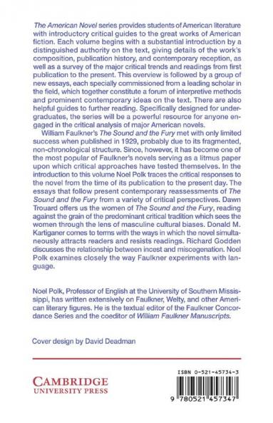 New Essays on the Sound and the Fury