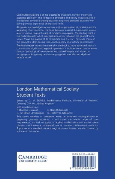 Undergraduate Commutative Algebra