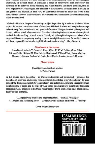 Medicine and Moral Reasoning