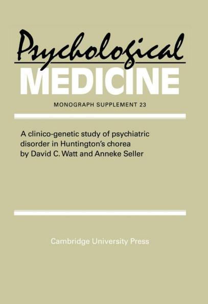 A Clinico-Genetic Study of Psychiatric Disorder in Huntington's Chorea