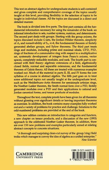 Basic Abstract Algebra