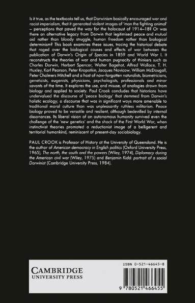 Darwinism War and History