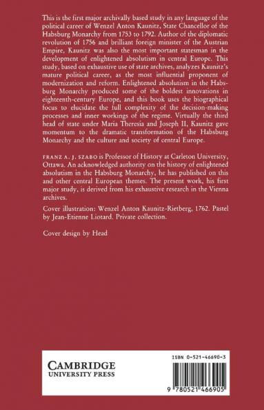 Kaunitz and Enlightened Absolutism 1753 1780