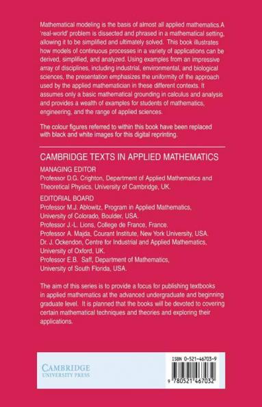 Mathematical Models in the Applied Sciences
