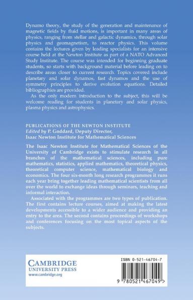 Lectures on Solar and Planetary Dynamos