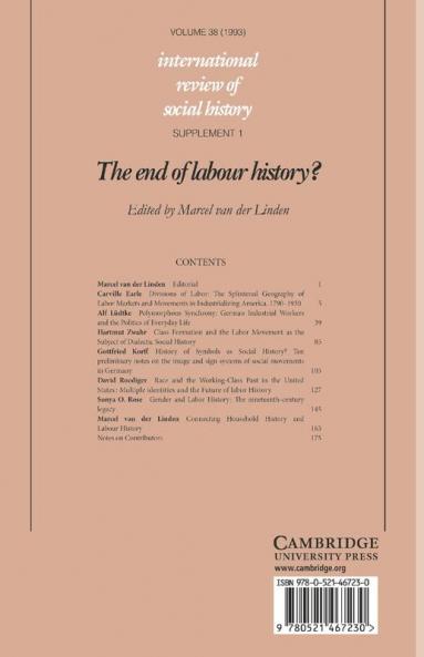 The End of Labour History?