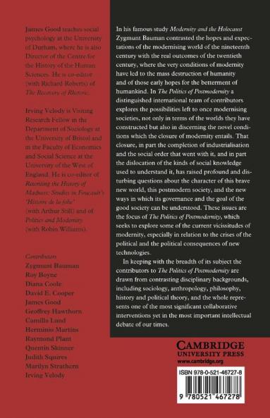 The Politics of Postmodernity