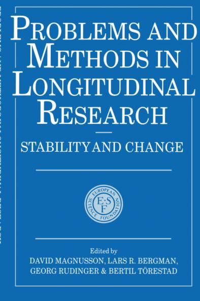 Problems and Methods in Longitudinal Research