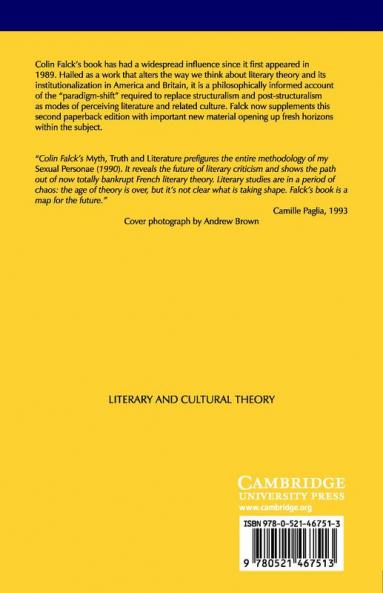 Myth Truth and Literature