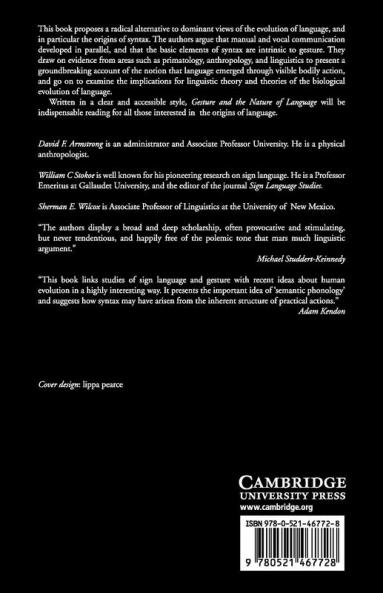 Gesture and the Nature of Language