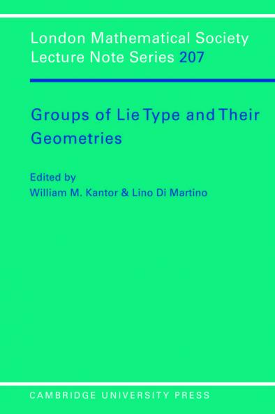 Groups of Lie Type and Their Geometries