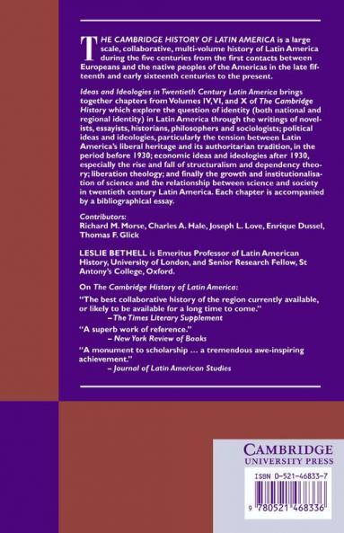 Ideas and Ideologies in Twentieth-Century Latin America