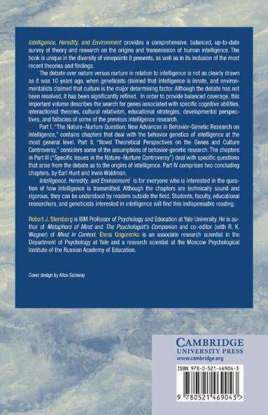 Intelligence Heredity and Environment