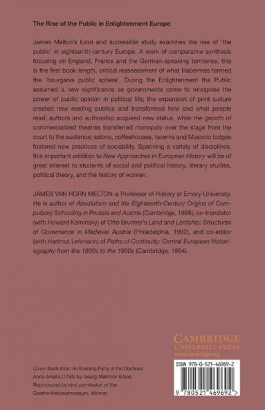 The Rise of the Public in Enlightenment Europe