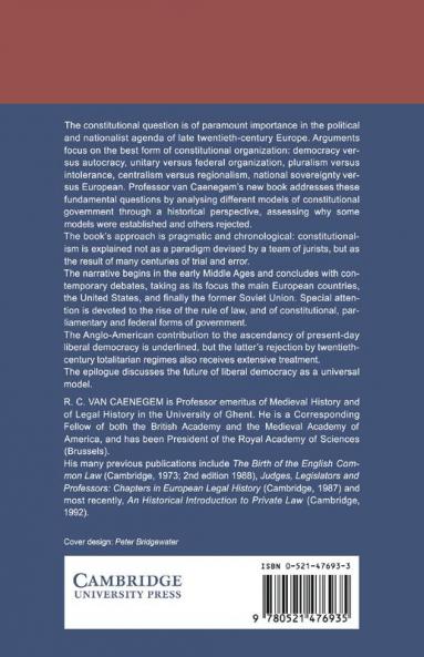 An Historical Introduction to Western Constitutional Law