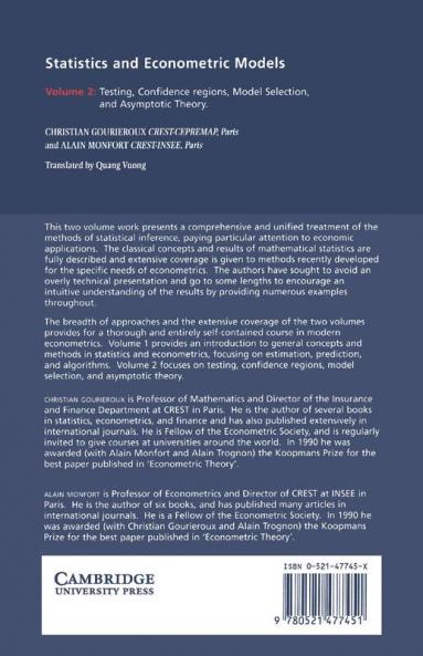 Statistics and Econometric Models