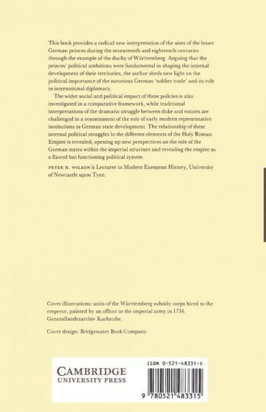 War State and Society in Wurttemberg 1677 1793