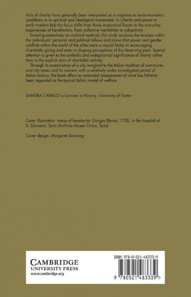 Charity and Power in Early Modern Italy