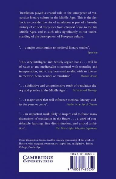 Rhetoric Hermeneutics and Translation in the Middle Ages