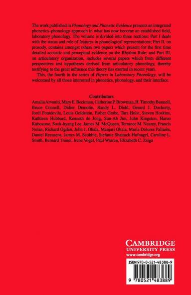 Phonology and Phonetic Evidence