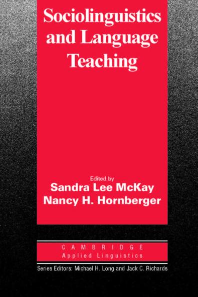 Sociolinguistics and Language Teaching