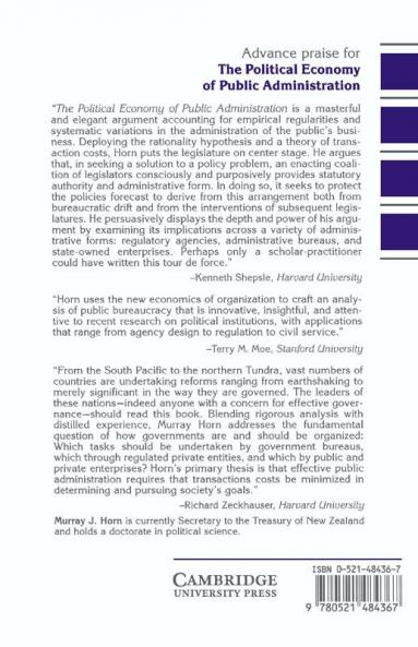 The Political Economy of Public Administration