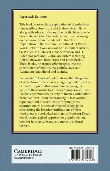 Writing the Colonial Adventure