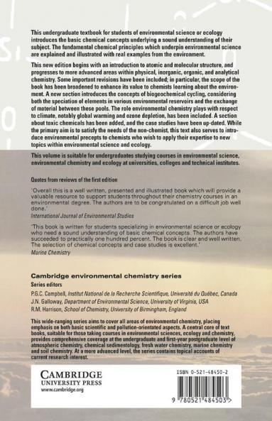 Introductory Chemistry for the Environmental Sciences