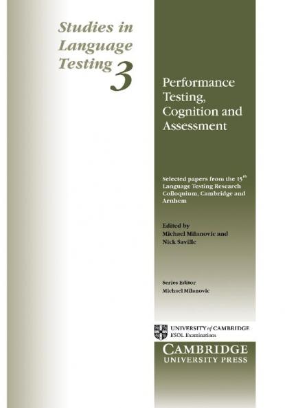 Performance Testing Cognition and Assessment