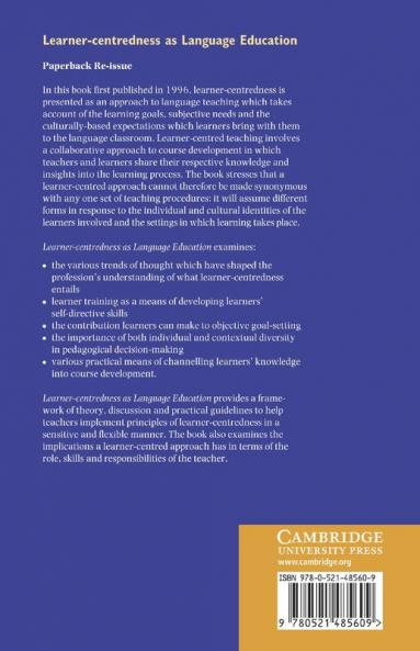 Learner-Centredness as Language Education