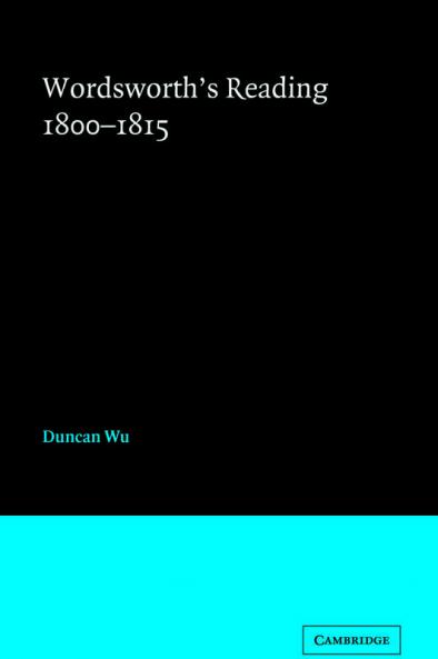 Wordsworth's Reading 1800 1815
