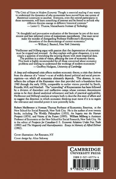 The Crisis of Vision in Modern Economic Thought