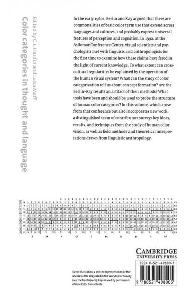 Color Categories in Thought and Language