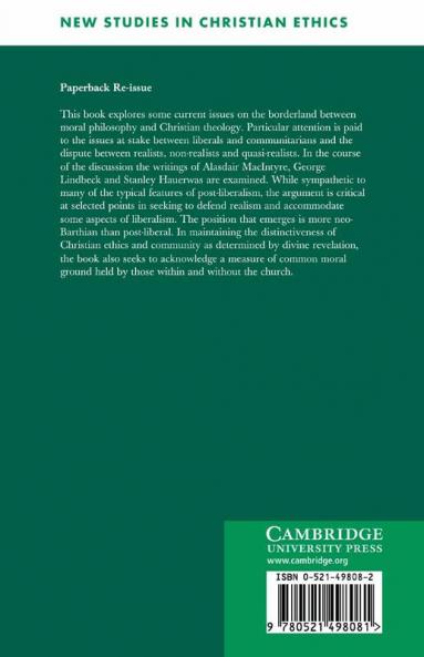 Community Liberalism and Christian Ethics