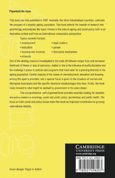 Ageing and Social Policy in Australia