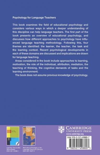 Psychology for Language Teachers