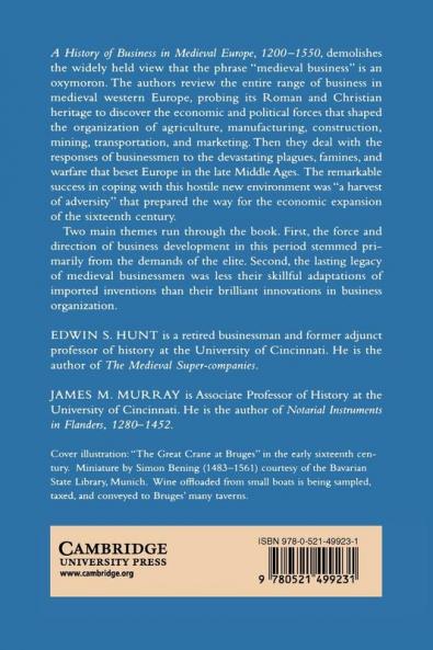 A History of Business in Medieval Europe 1200–1550