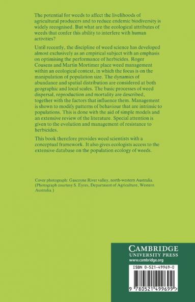 Dynamics of Weed Populations