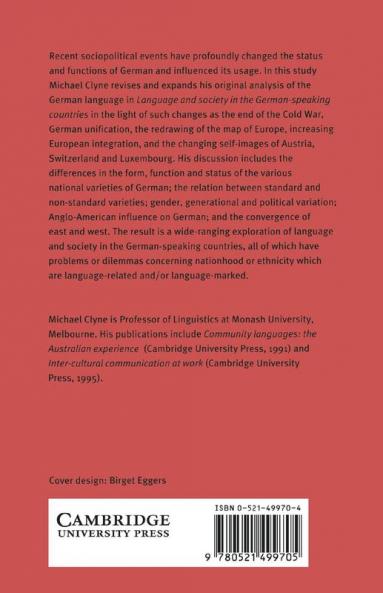 The German Language in a Changing Europe