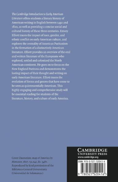 The Cambridge Introduction to Early American Literature