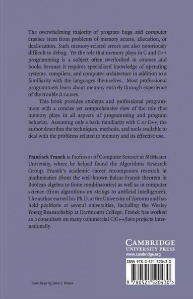 Memory as a Programming Concept in C and C++