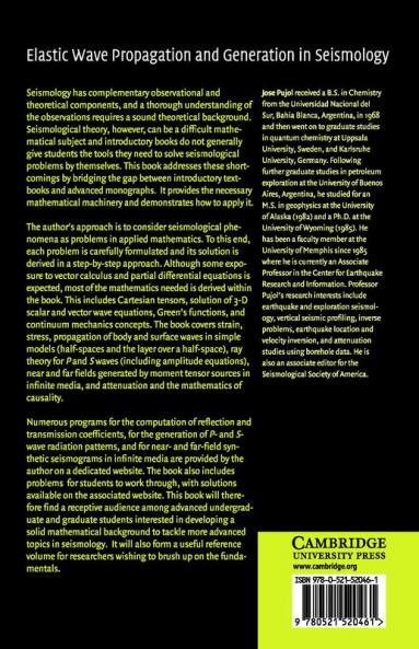 Elastic Wave Propagation and Generation in Seismology