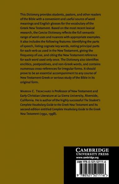 A Concise Dictionary of New Testament Greek