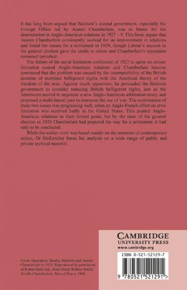The Second Baldwin Government and the United States 1924 1929