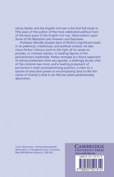 Henry Parker and the English Civil War