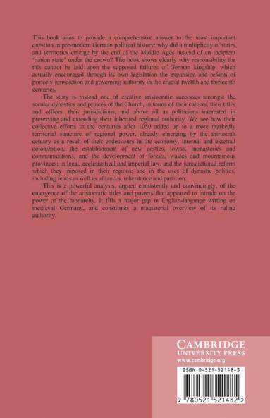Princes and Territories in Medieval Germany