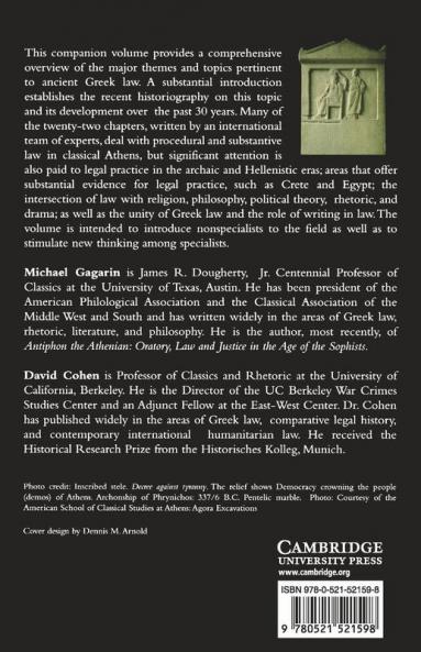 The Cambridge Companion to Ancient Greek Law