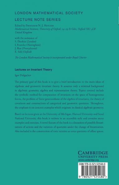 Lectures on Invariant Theory